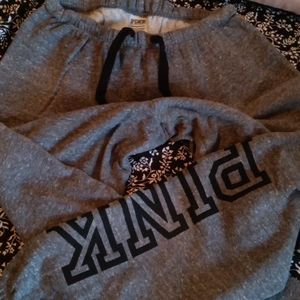 VS Pink grey joggers